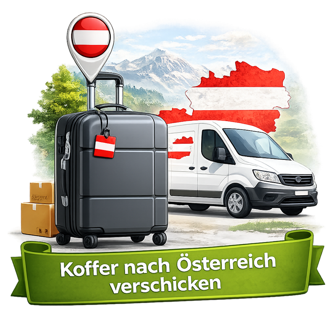Koffer von Deutschland nach Österreich verschicken