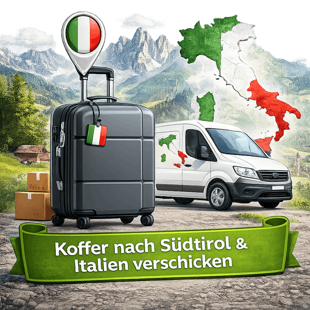 Koffer nach Südtirol und Italien verschicken