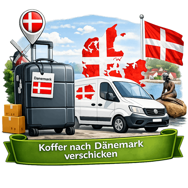 Koffer nach Dänemark verschicken