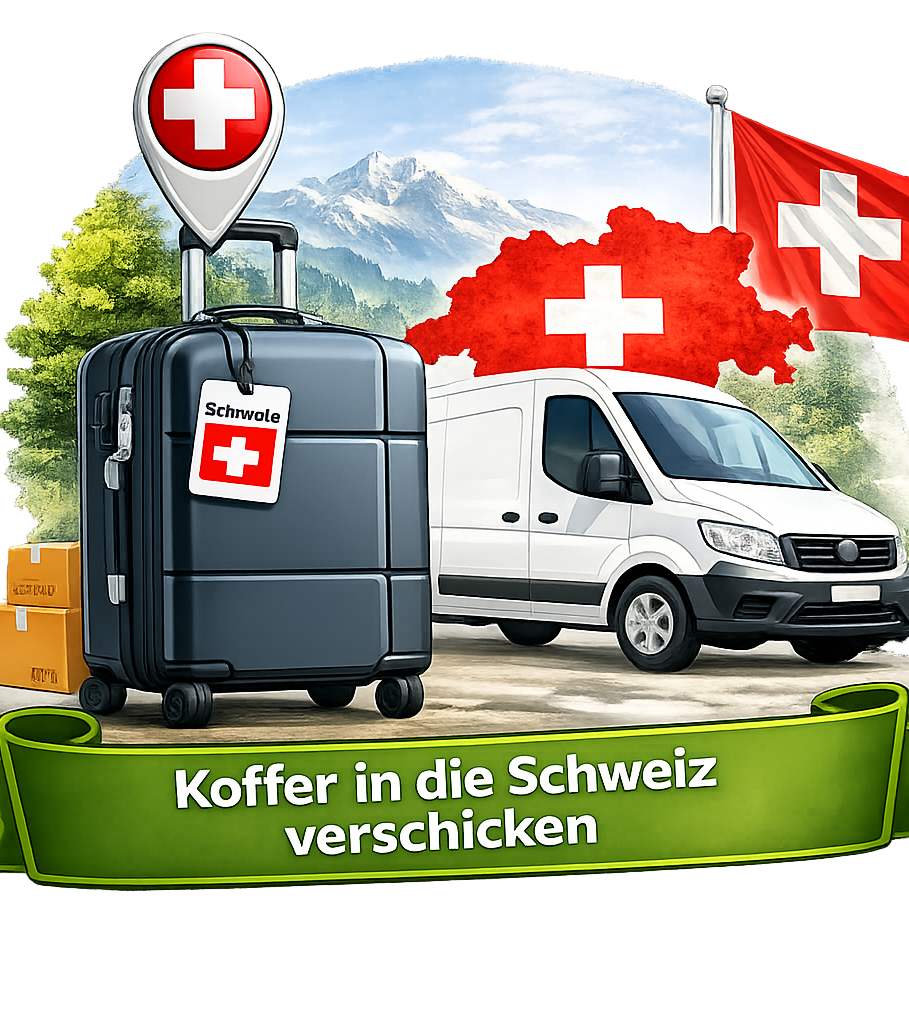 Koffer von Deutschland in die Schweiz verschicken
